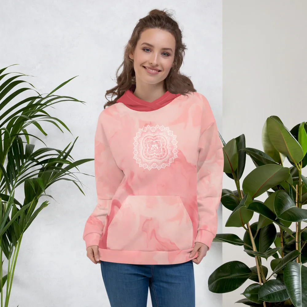 Root Chakra Mandala Unisex Hoodie by Goddess Swag