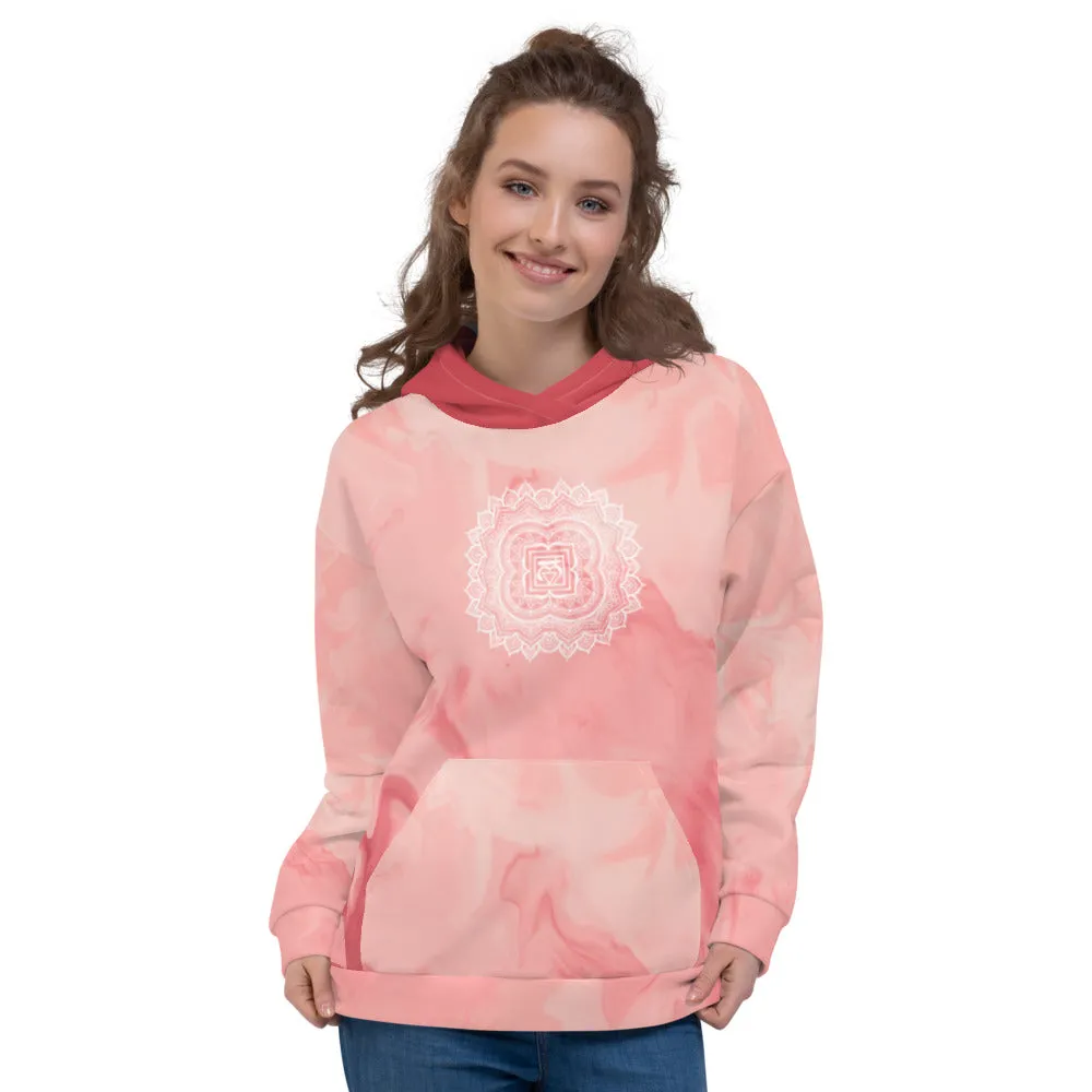Root Chakra Mandala Unisex Hoodie by Goddess Swag