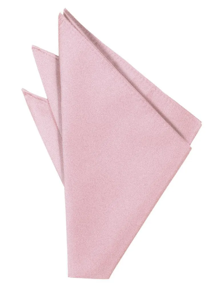 Rose Solid Twill Pocket Square