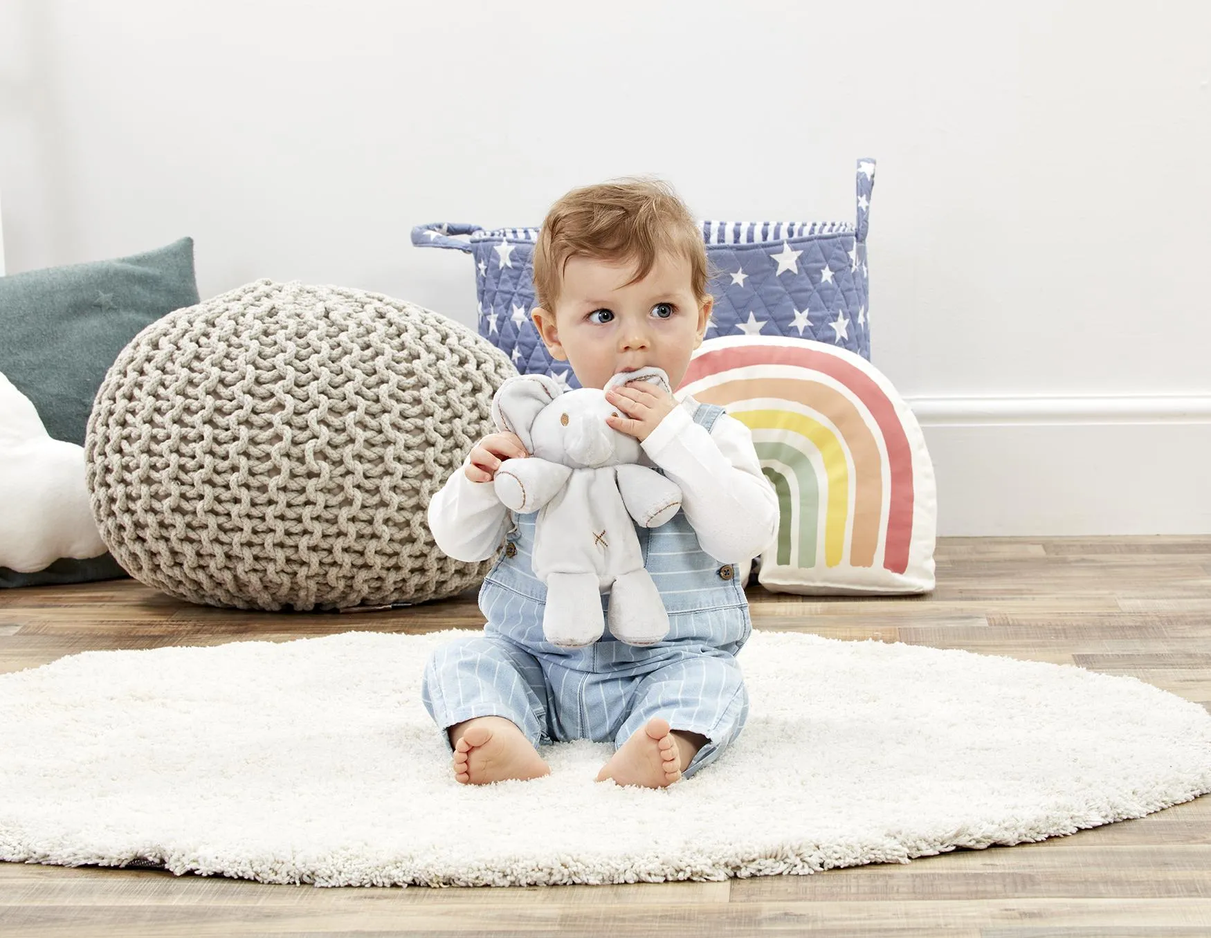 Safe & Soft Snuggle Crinkle Elephant Soft toy