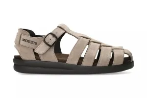 'Sam' men's semi-closed sandal - grey
