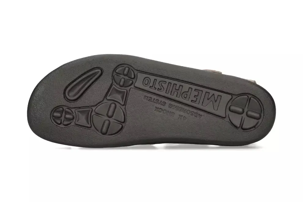 'Sam' men's semi-closed sandal - grey
