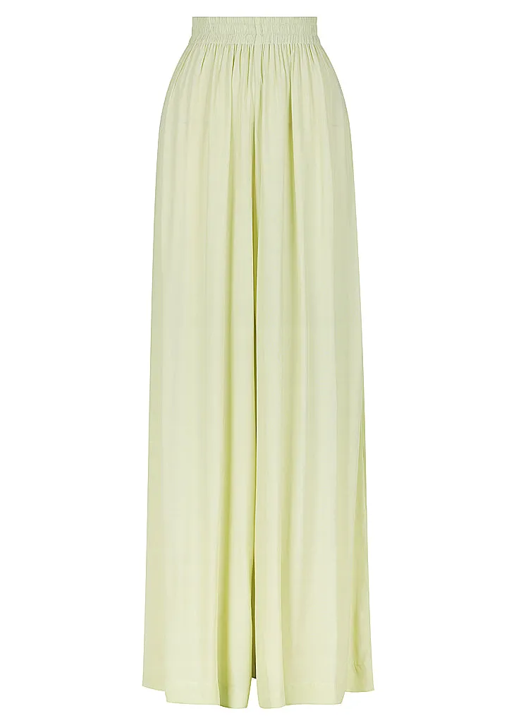Shirred Shoulder Top | Elasticised Wide Leg Pant