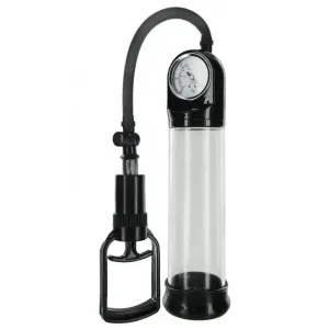 Size Matters Clear Deluxe Trigger Penis Pump with Pressure Gauge
