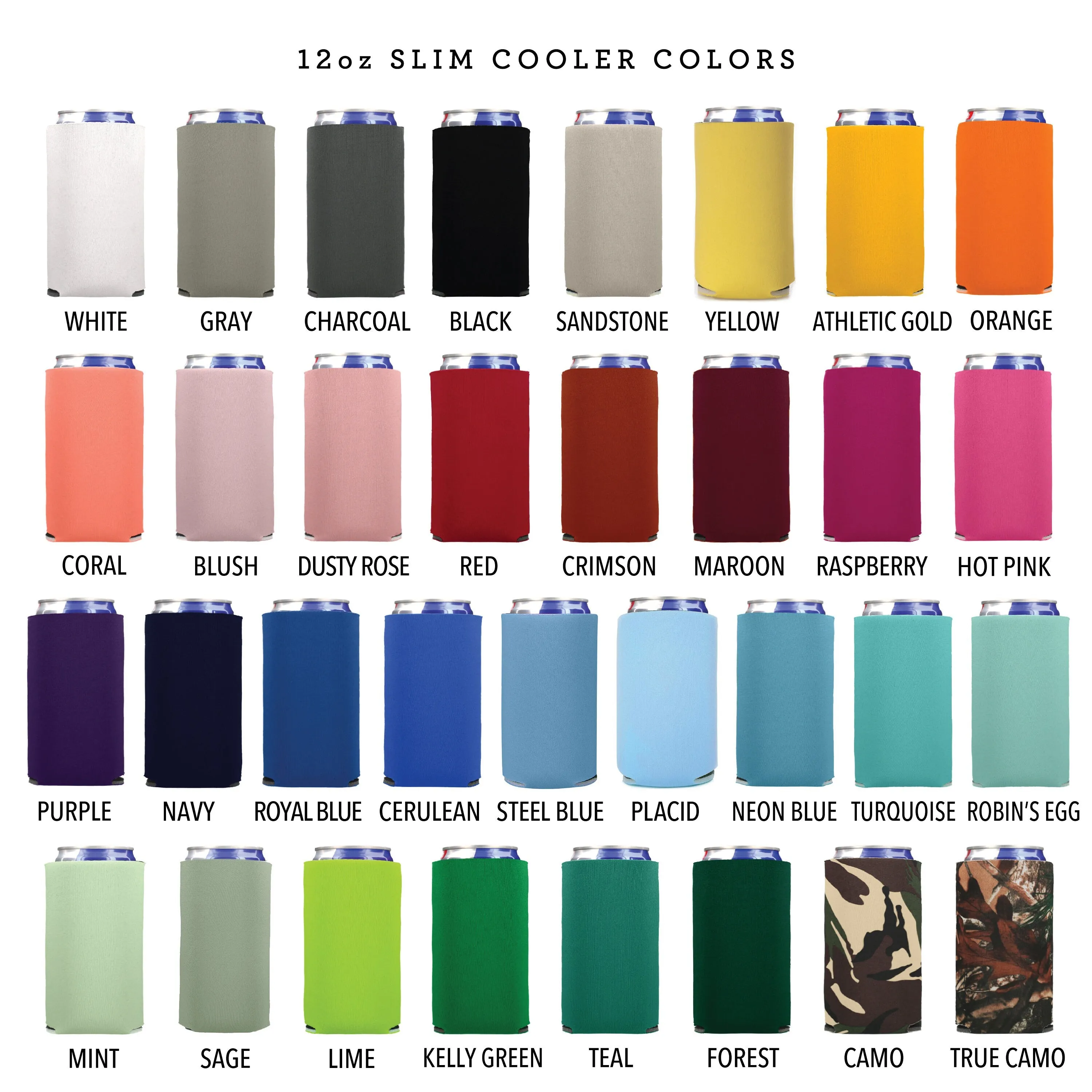 Slim 12oz Wedding Can Cooler #131S - To Have and To Hold