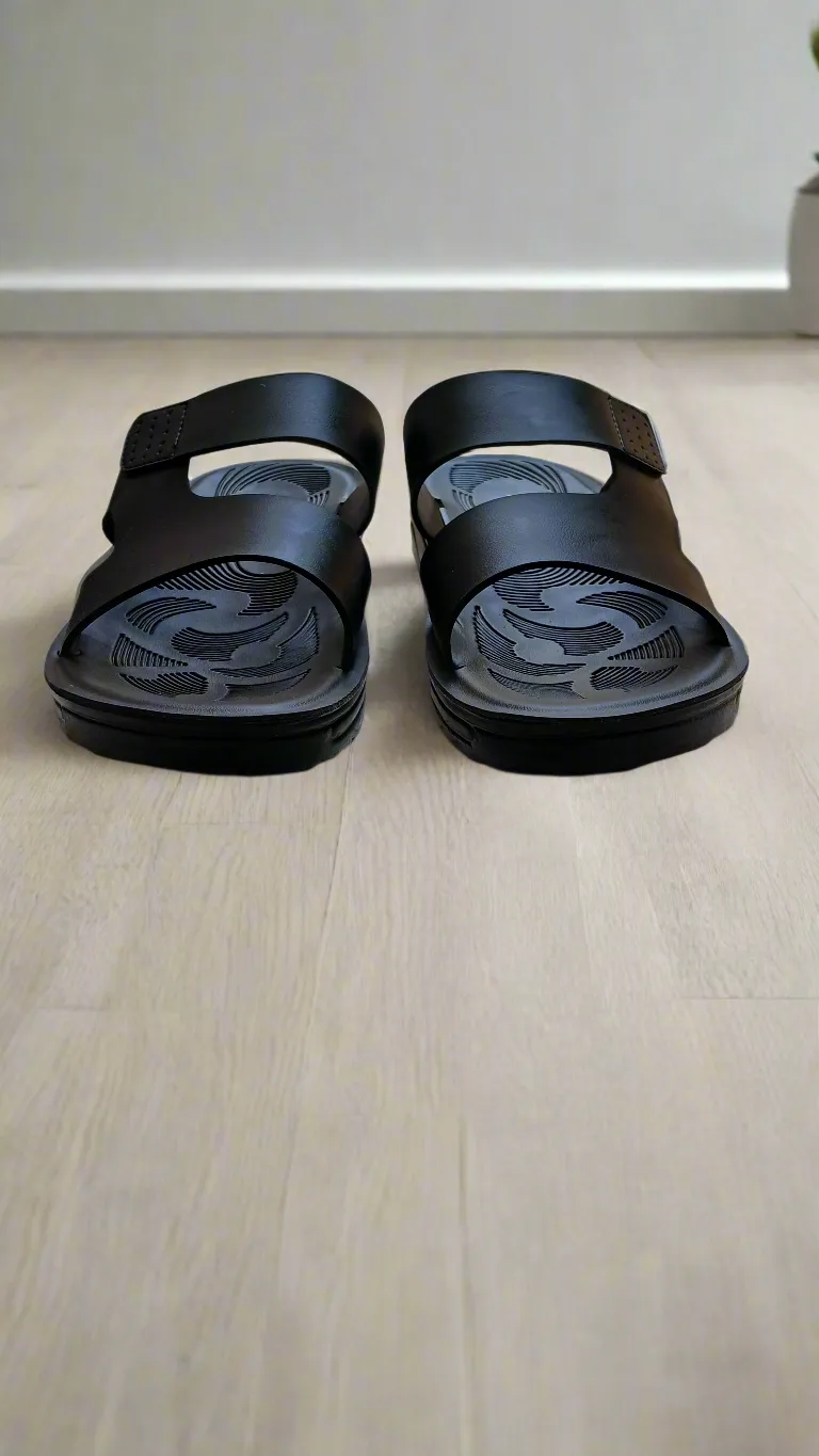 Slippers Men Elegant Black Comfort  –  EB 01