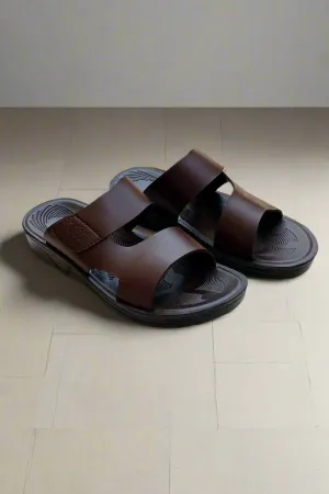 Slippers Men Elegant Brown Comfort  –  EB 01