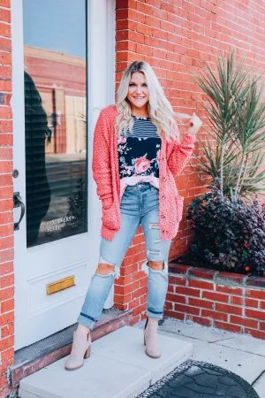 Soft-Hearted Cardigan - Dusty Rose