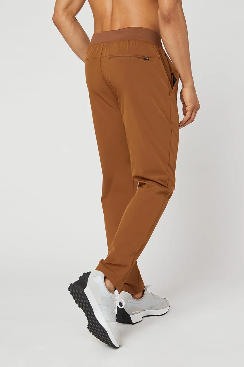 Stretch Woven Pant - Caramel