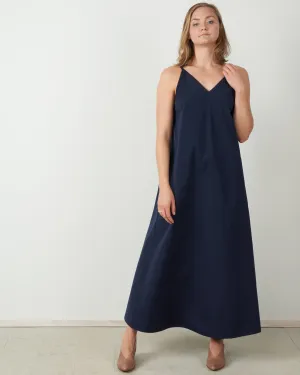 summer dress - woven dark navy
