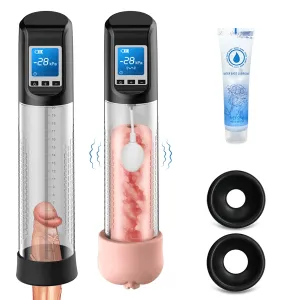 Supreme Max Results Pump Penis Enlarger Automatic Vacuum Enhancement with LED Screen 3.0