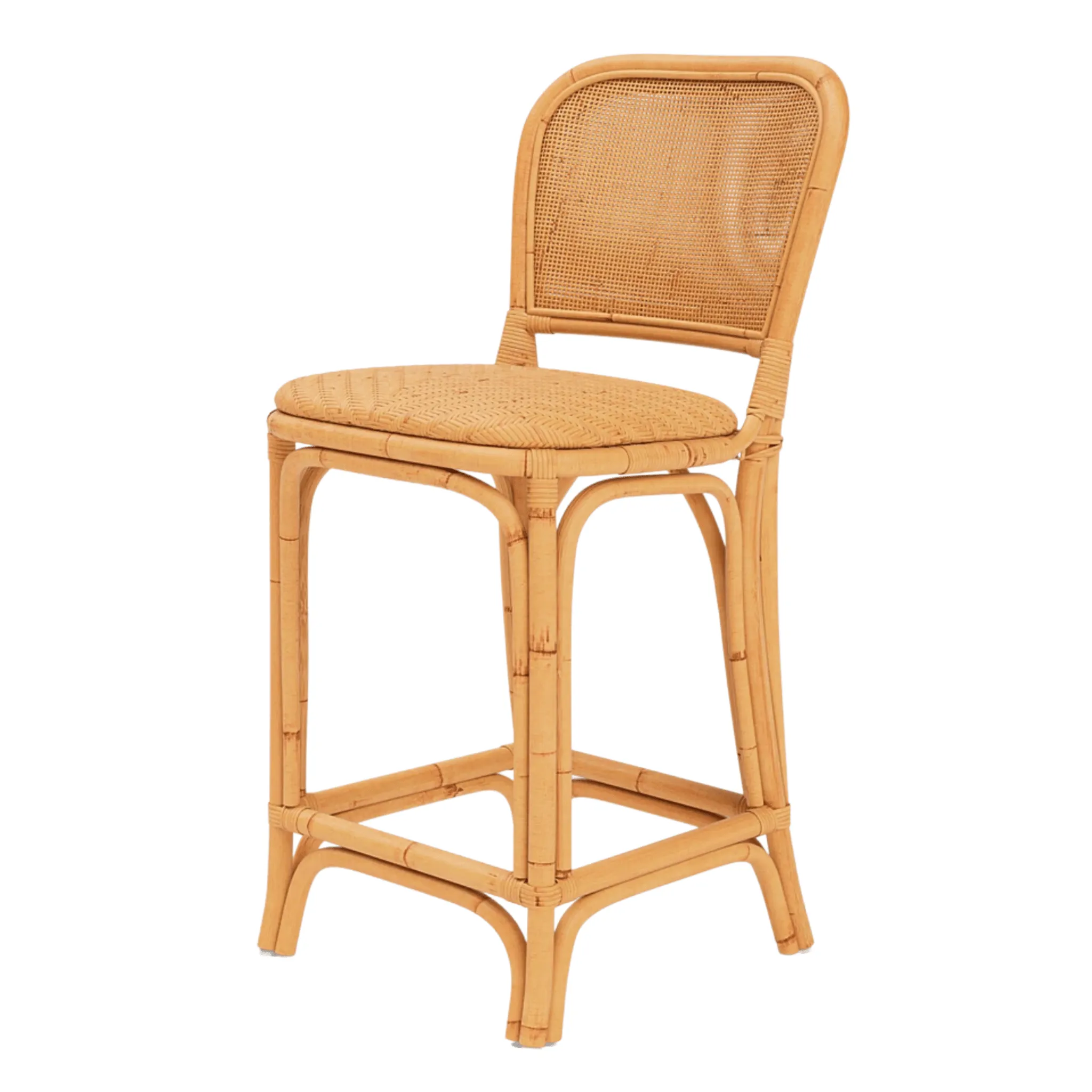 Tatum Woven Rattan Counter Stool