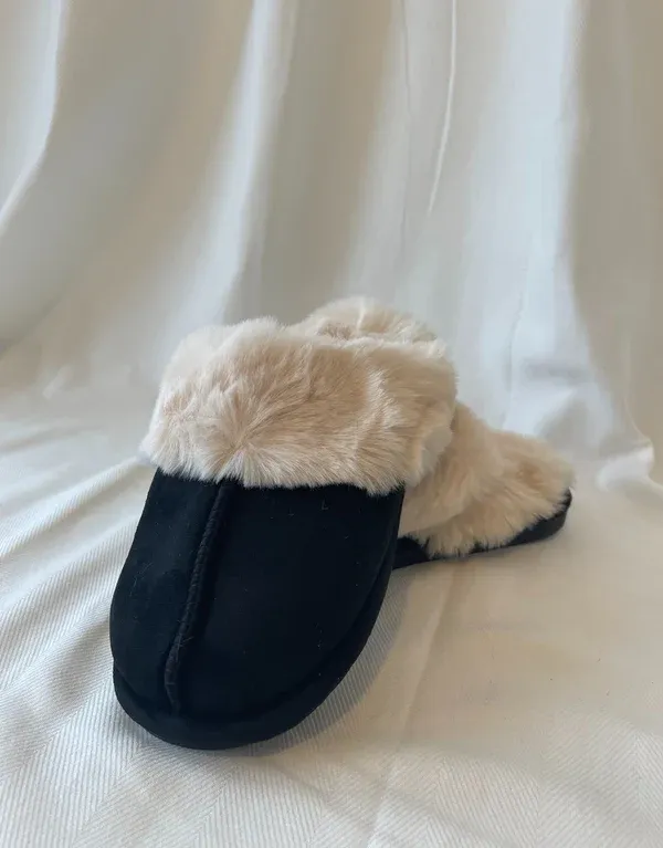 Taylor - Beige Teddy Bear Slippers