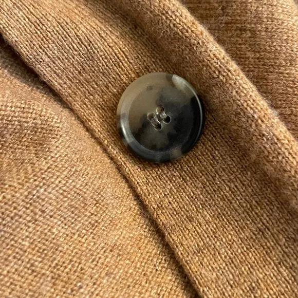 THEORY Brown Cashmere long cardigan size medium office core boardroom chic