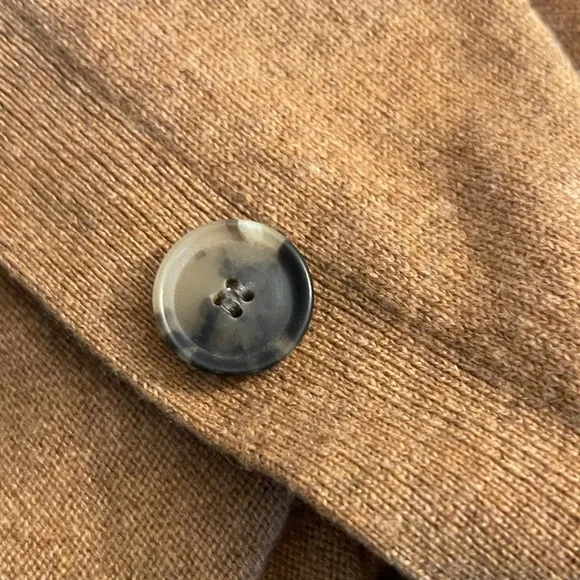 THEORY Brown Cashmere long cardigan size medium office core boardroom chic