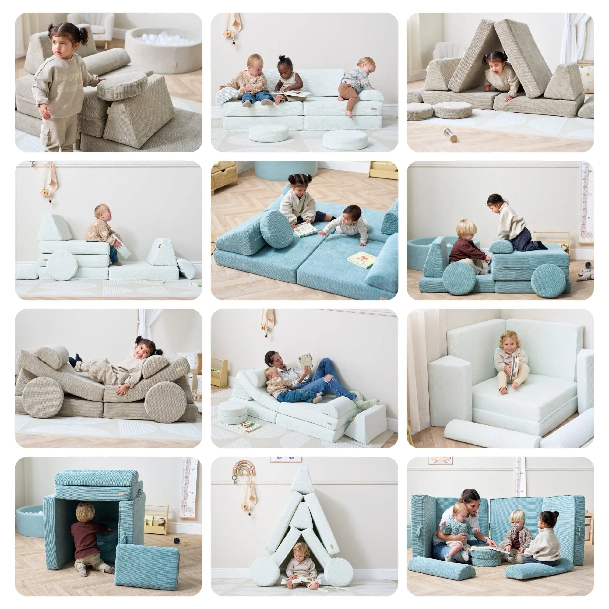 Tutti Bambini Playrama Montessori Kids Play  Sofa - Mushroom