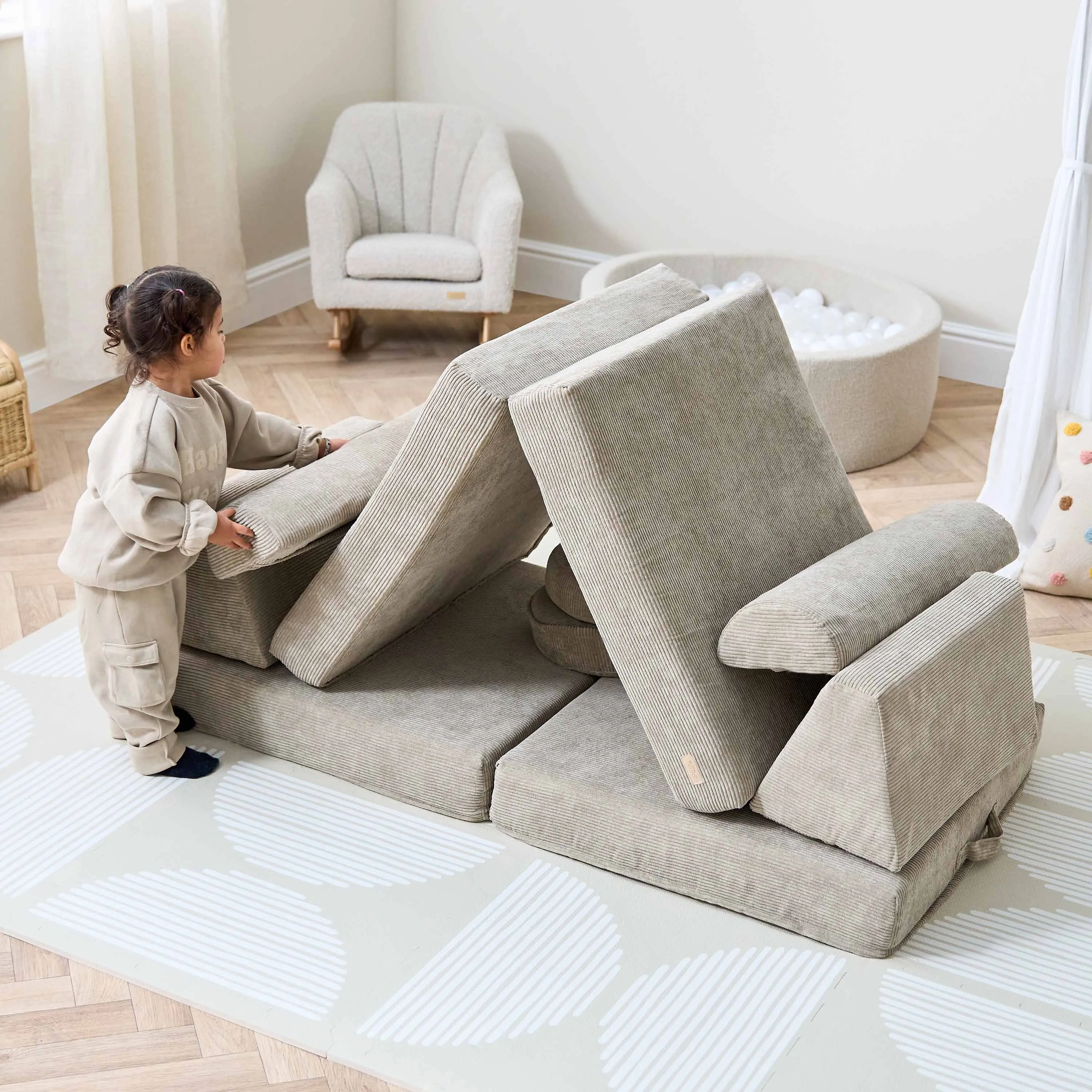 Tutti Bambini Playrama Montessori Kids Play  Sofa - Mushroom