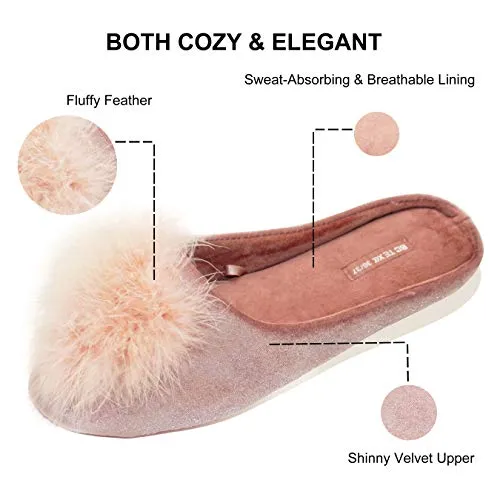 Velvet Memory Foam Slippers
