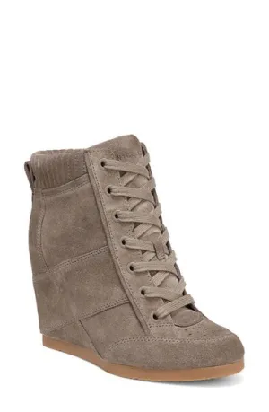 VERONICA BEARD ELISSA SUEDE WEDGE SNEAKERS BOOTIES