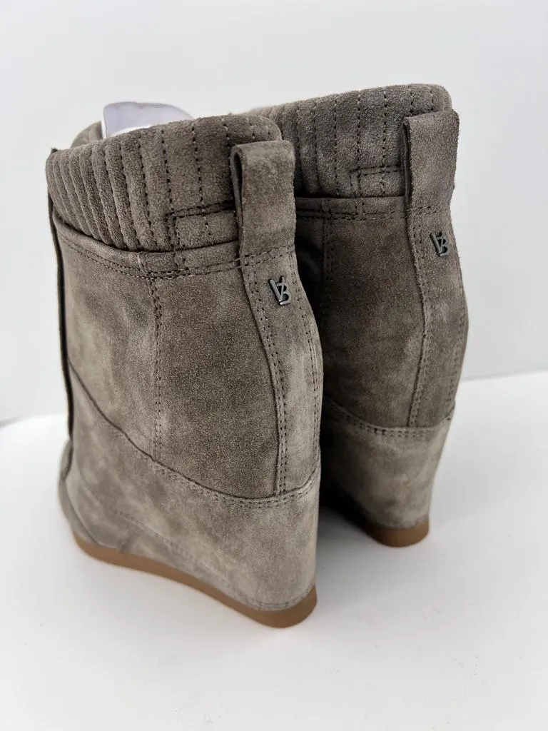 VERONICA BEARD ELISSA SUEDE WEDGE SNEAKERS BOOTIES