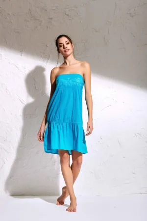 Vestito di cotone a fascia