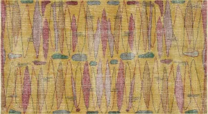 Vintage Turkish Mid-Century-Modern Rug - 3'8" x 6'8"