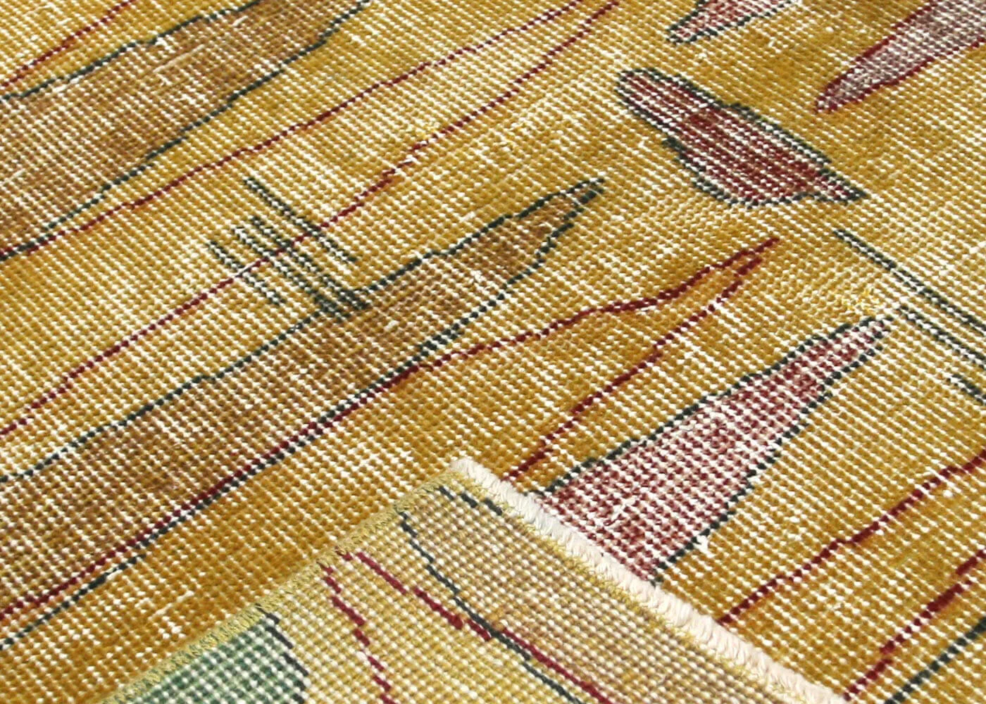 Vintage Turkish Mid-Century-Modern Rug - 3'8" x 6'8"