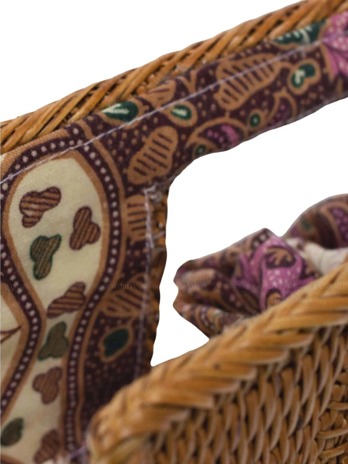 Vita Rattan Clutch Bag