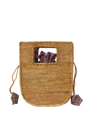 Vita Rattan Clutch Bag