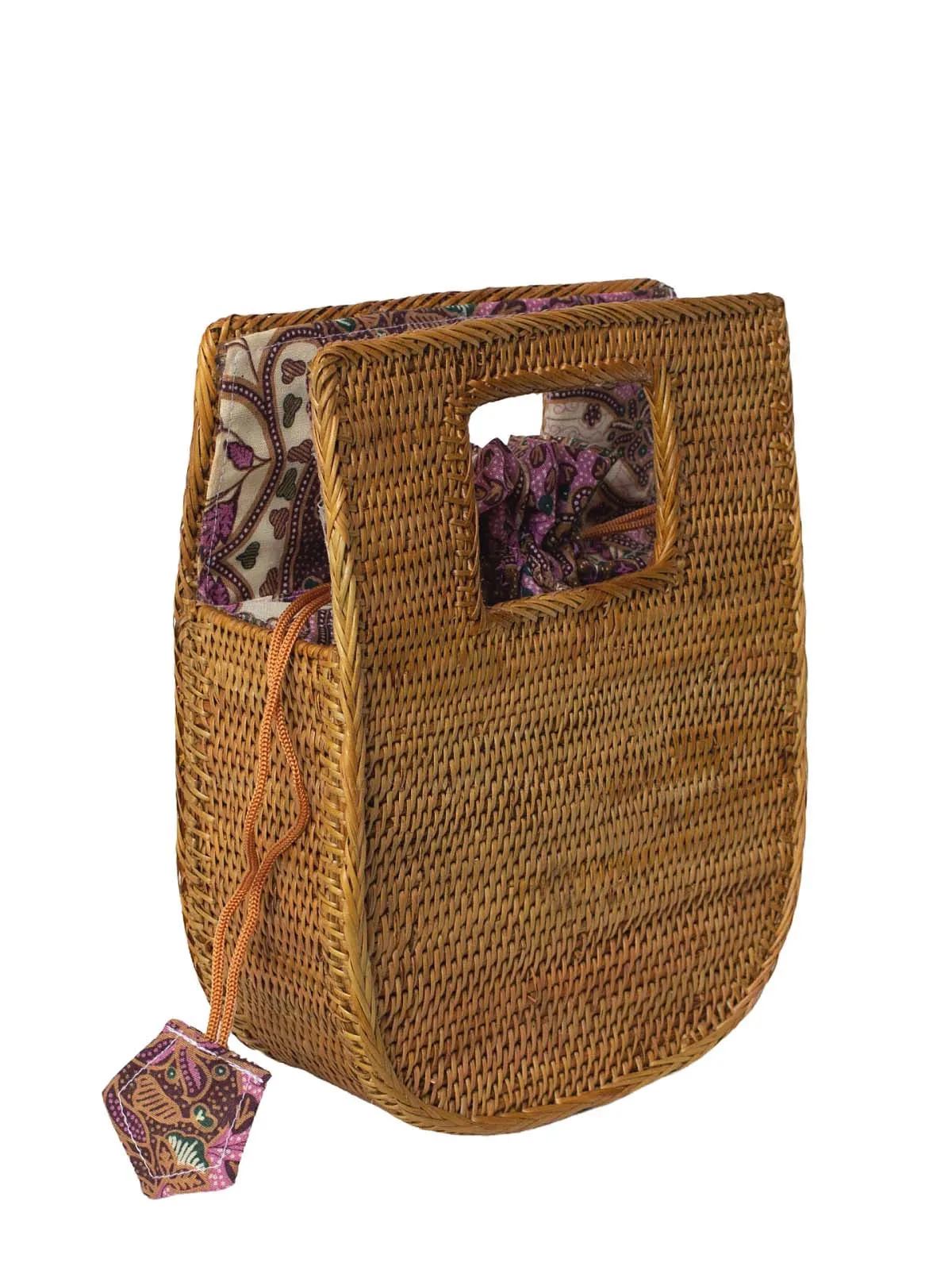 Vita Rattan Clutch Bag