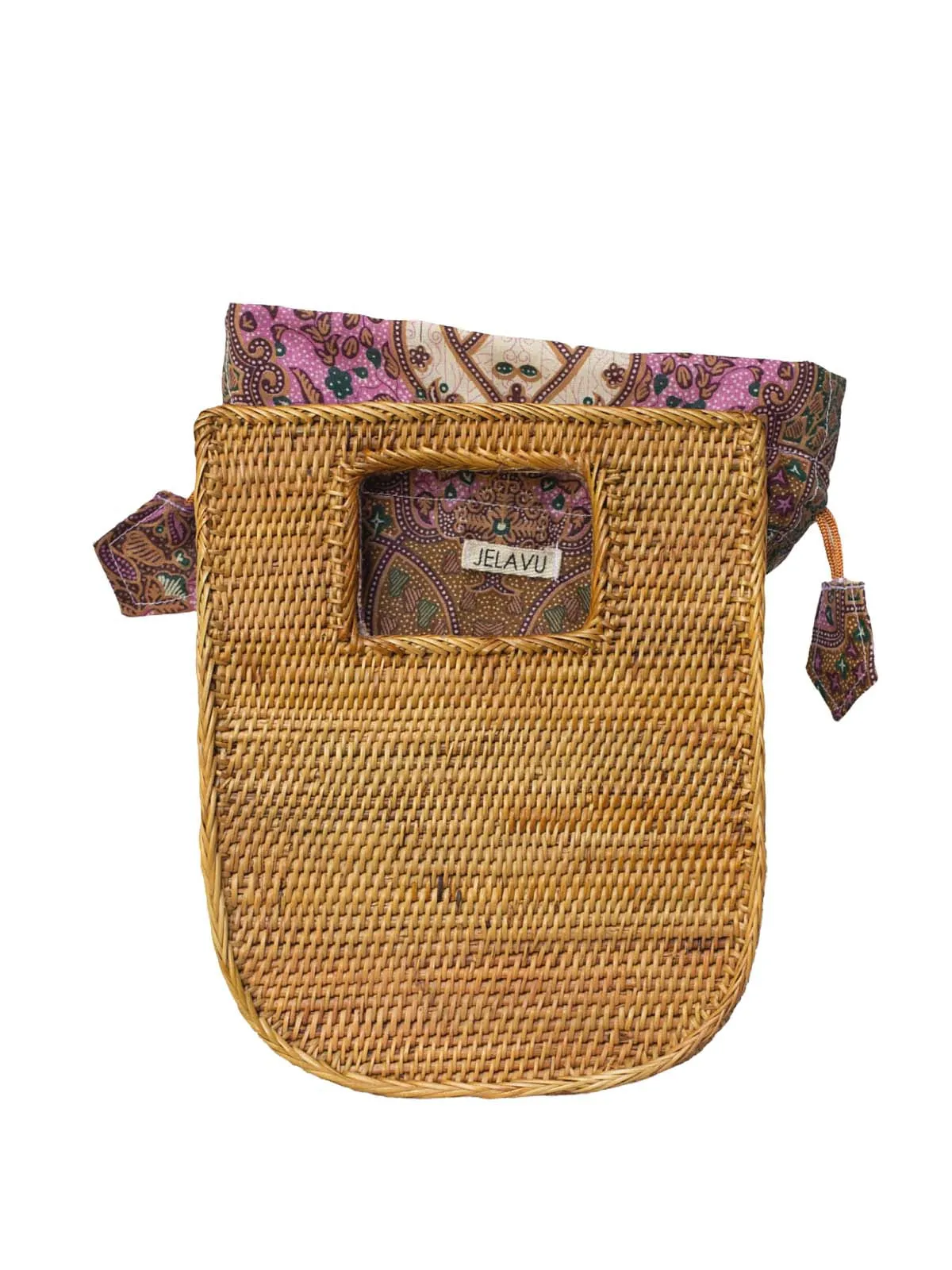 Vita Rattan Clutch Bag