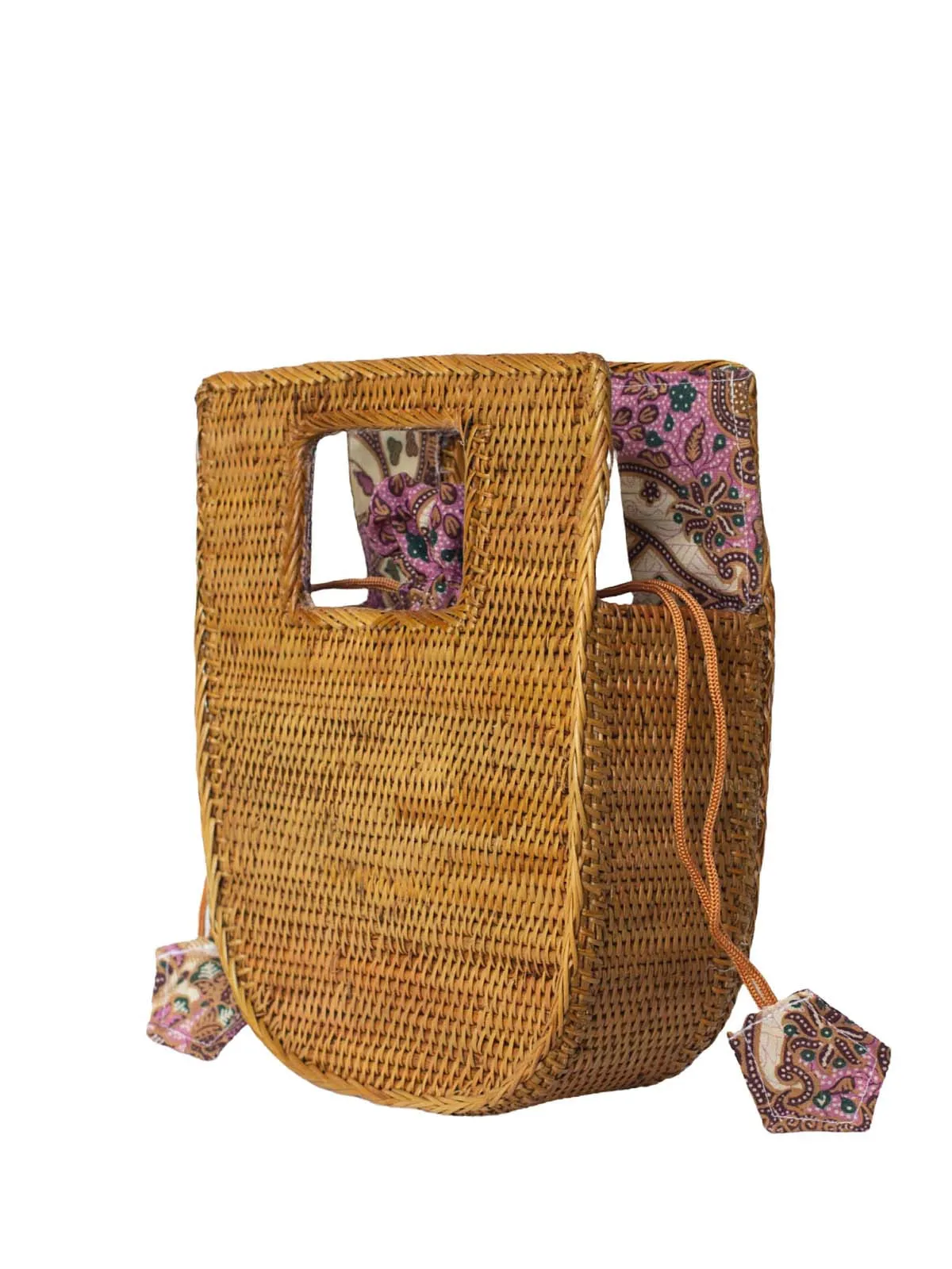 Vita Rattan Clutch Bag