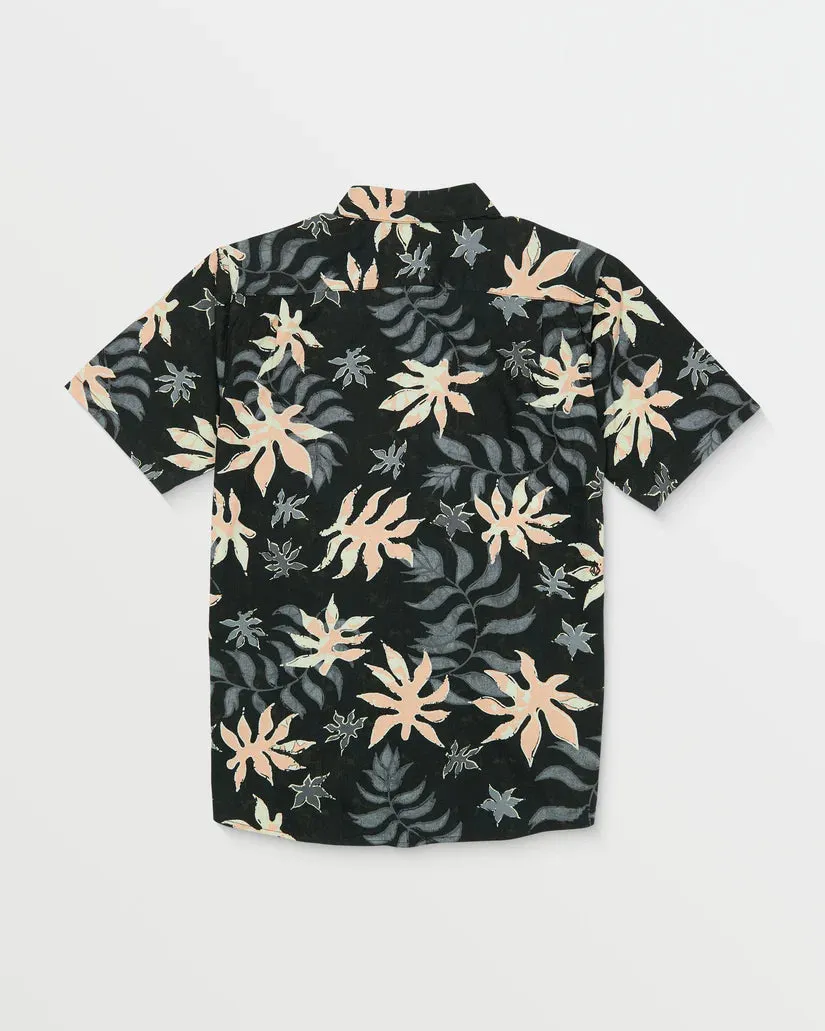 Volcom Floral Motion SS Shirt - Black