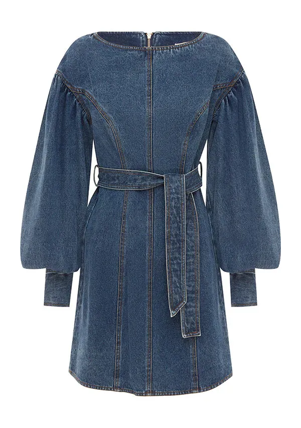 Waterlily Denim Mini Dress  ~ MOS the label