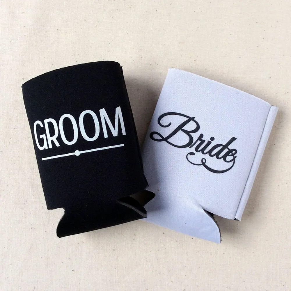 We Do Wreath  - Wedding Can Cooler #208R
