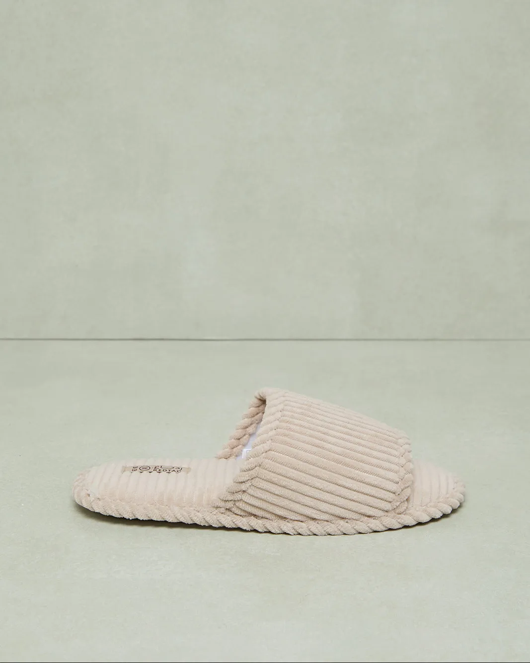 Women Beige Textured Slipper