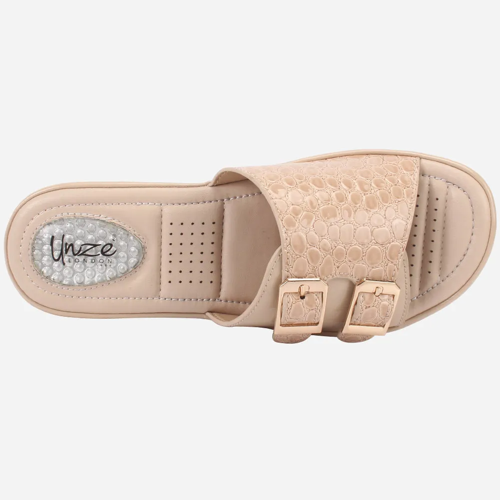 Women "HAZEL" Comfort Open Toe Slippers