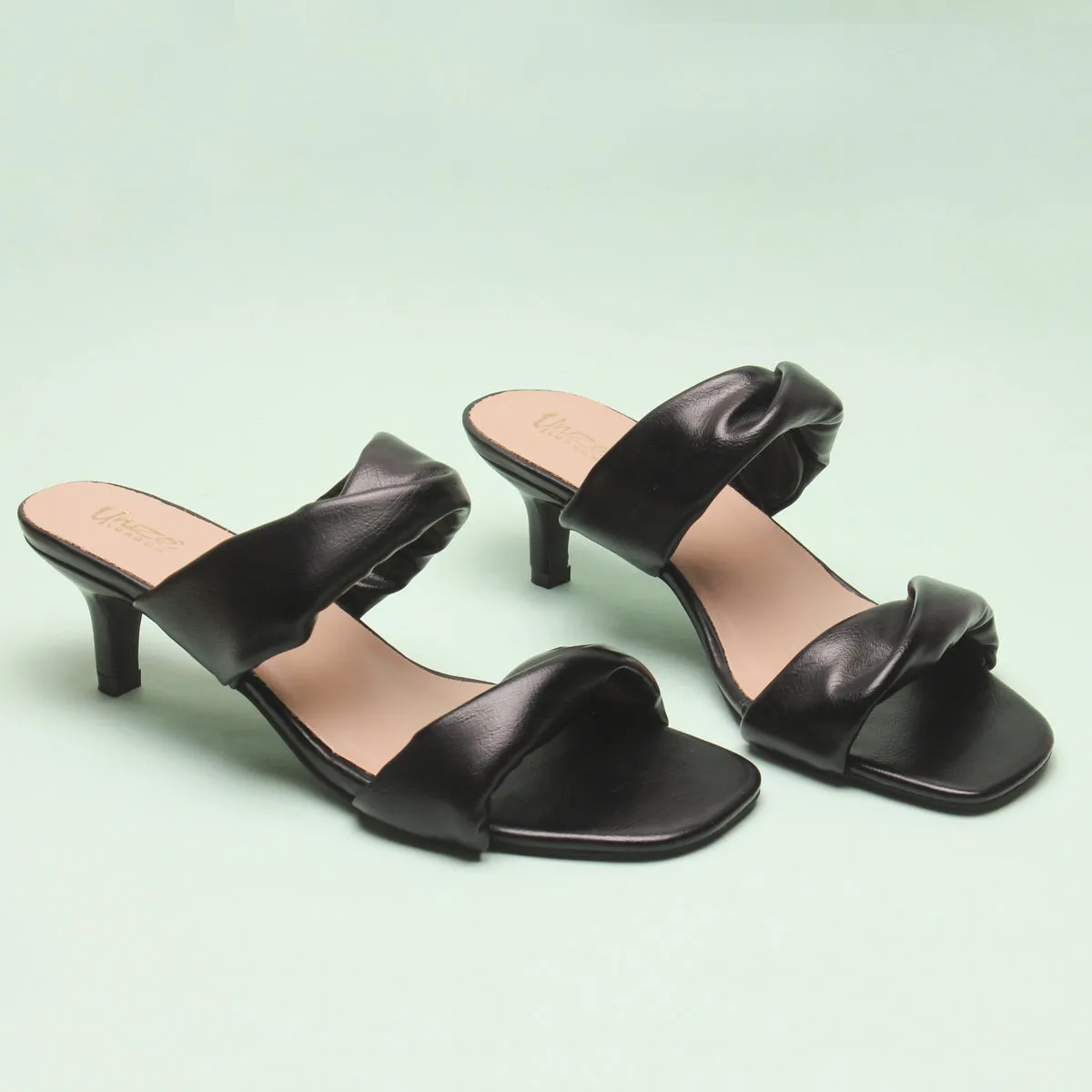 Womens "SHARITA" Dual Strap Slide In Sandals