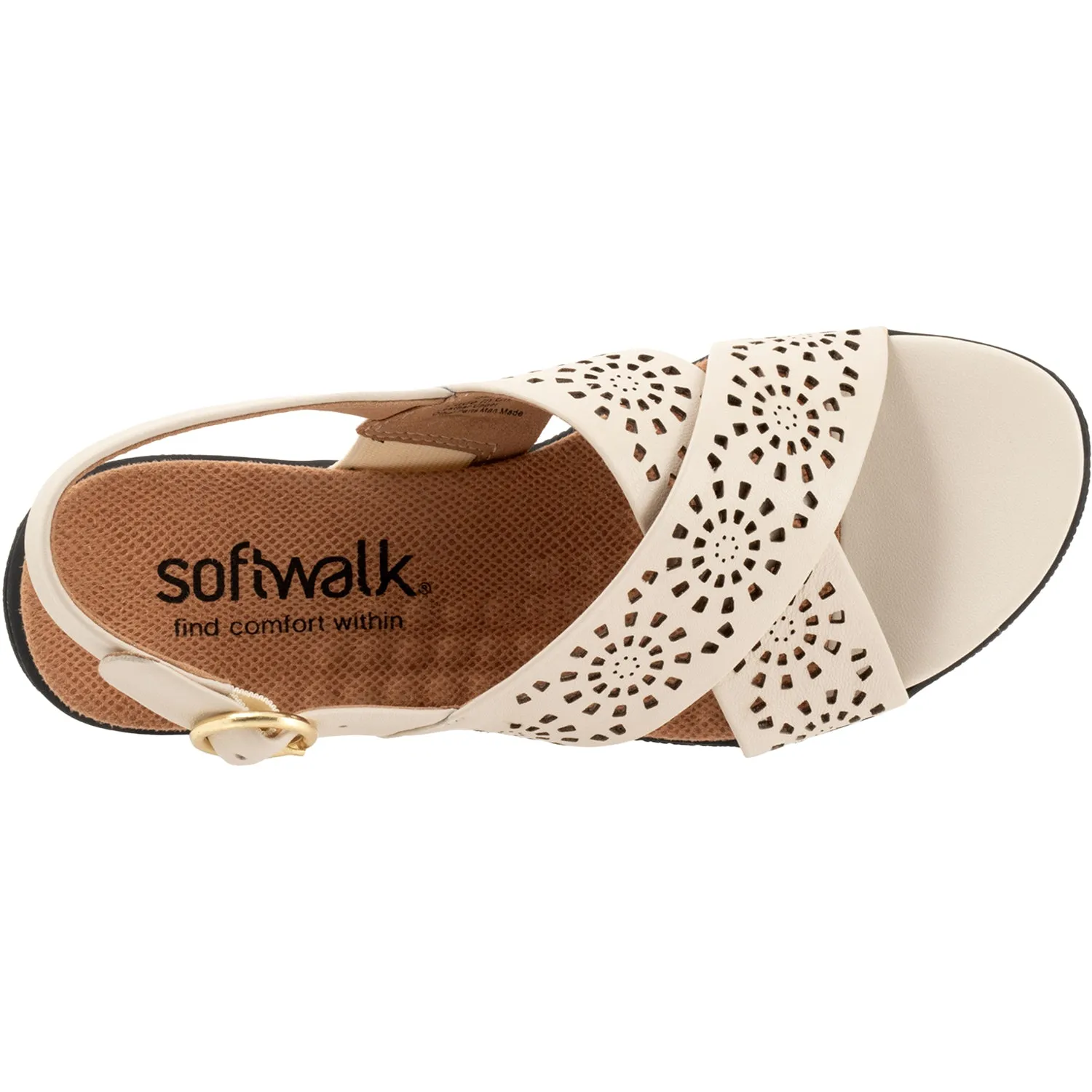 Women's Soft Walk Tillman Sling Perf Bone Leather
