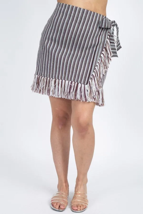 Women's Woven Winter Mini Skir