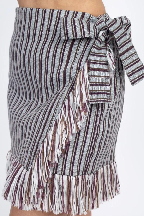 Women's Woven Winter Mini Skir