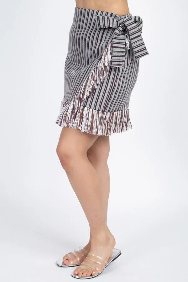 Women's Woven Winter Mini Skir
