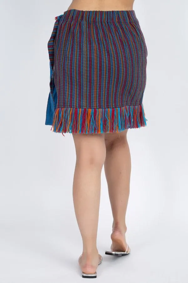 Women's Woven Winter Mini Skir