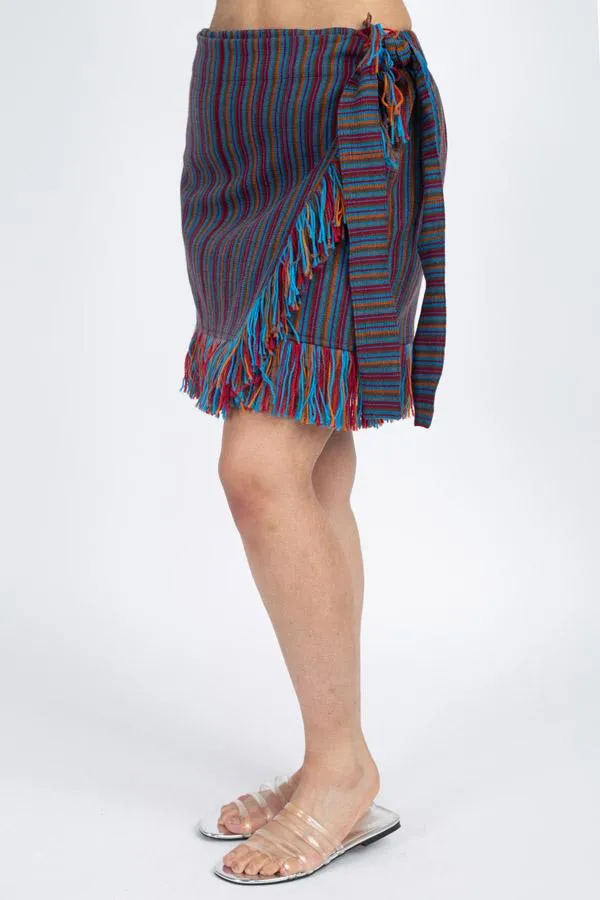 Women's Woven Winter Mini Skir
