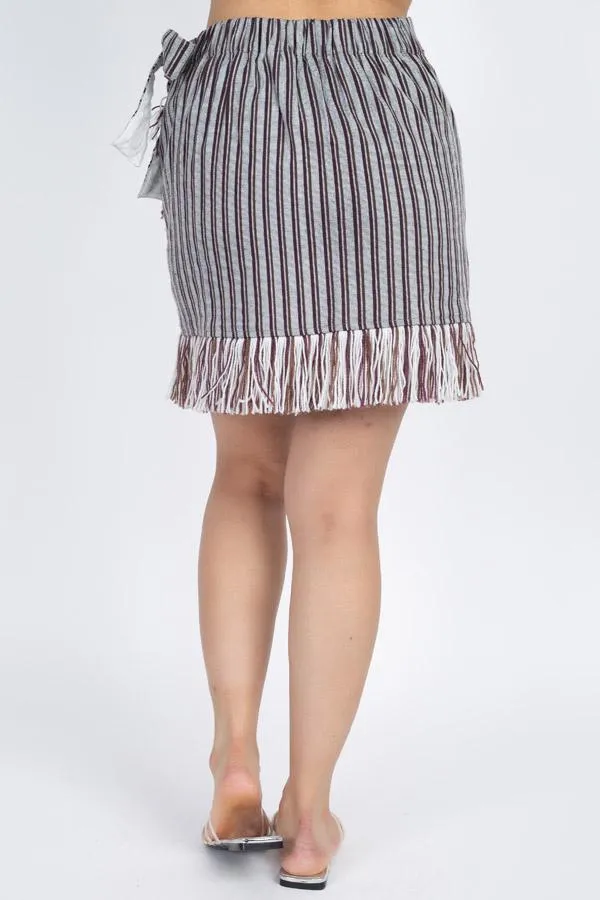 Women's Woven Winter Mini Skir