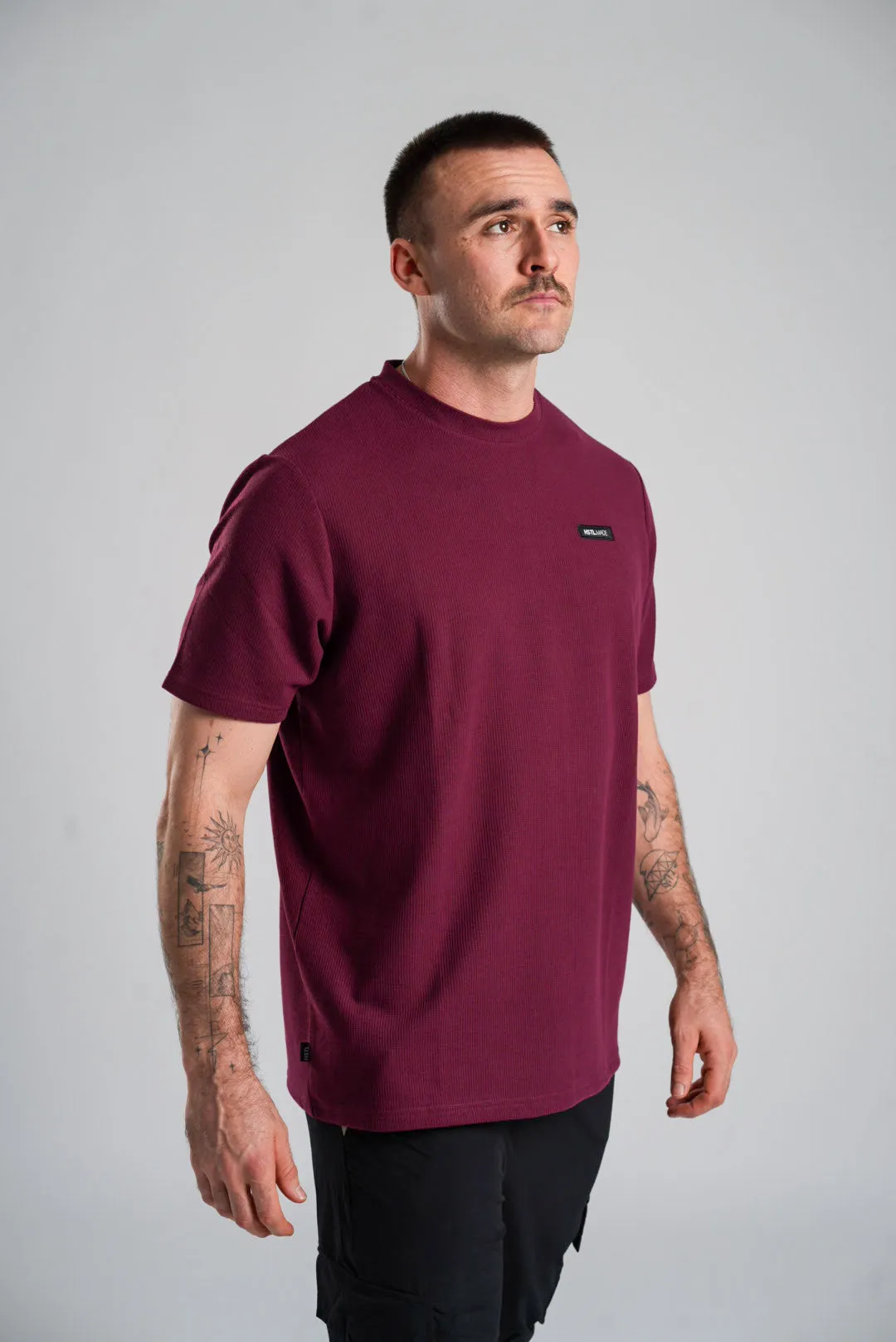 Woven Patch Waffle Tee