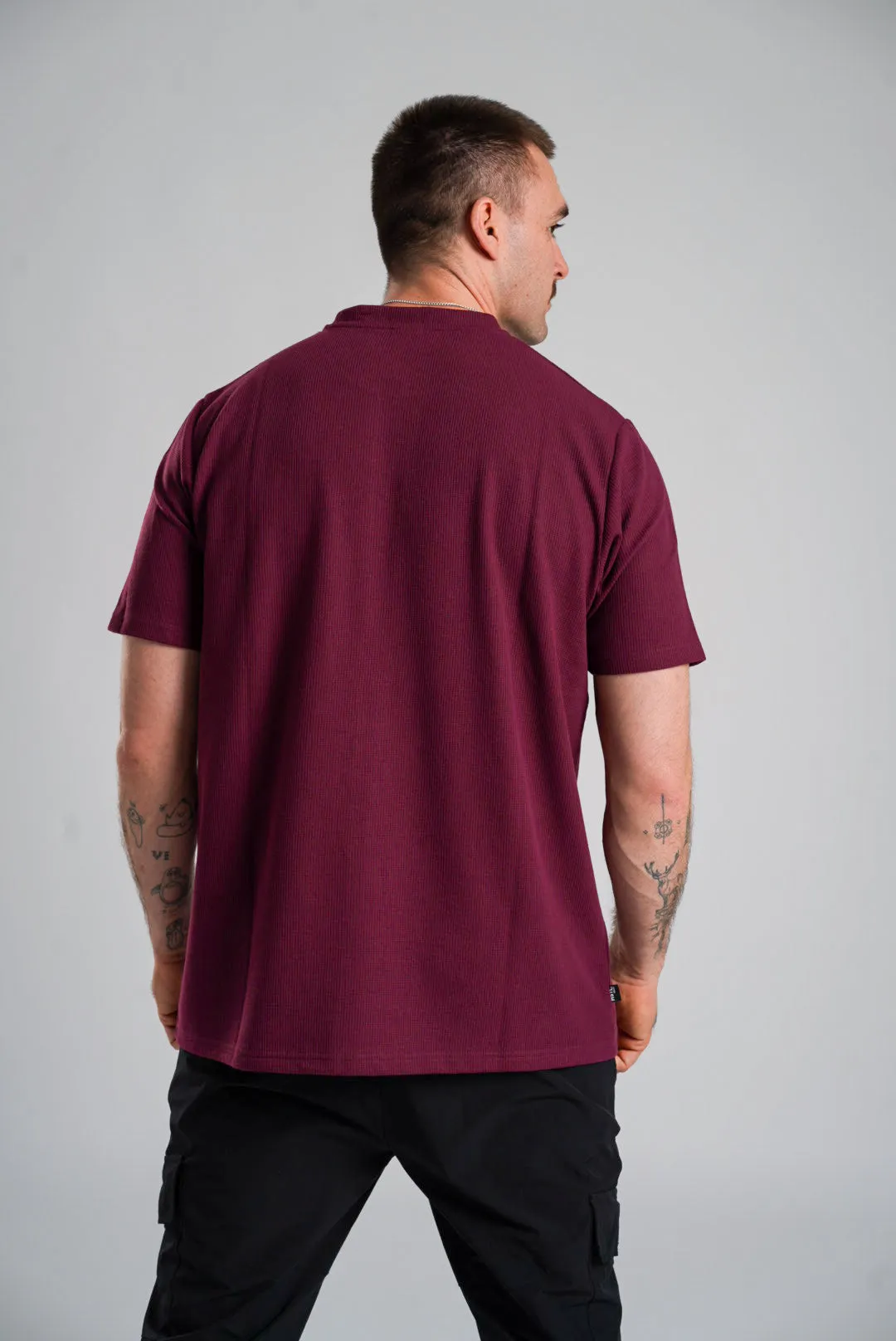 Woven Patch Waffle Tee