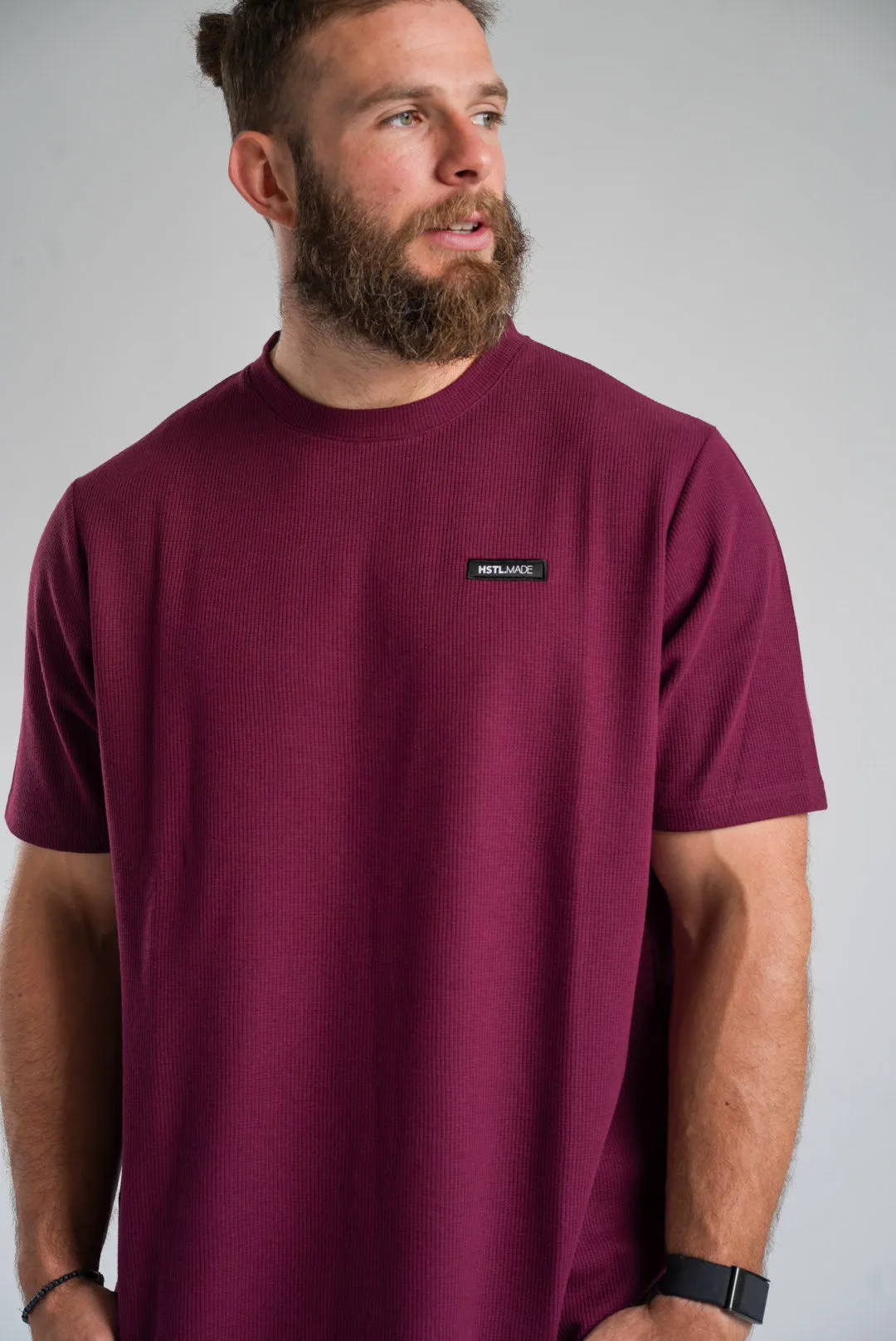 Woven Patch Waffle Tee