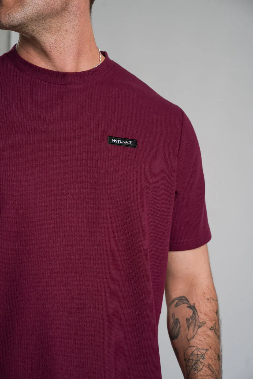 Woven Patch Waffle Tee