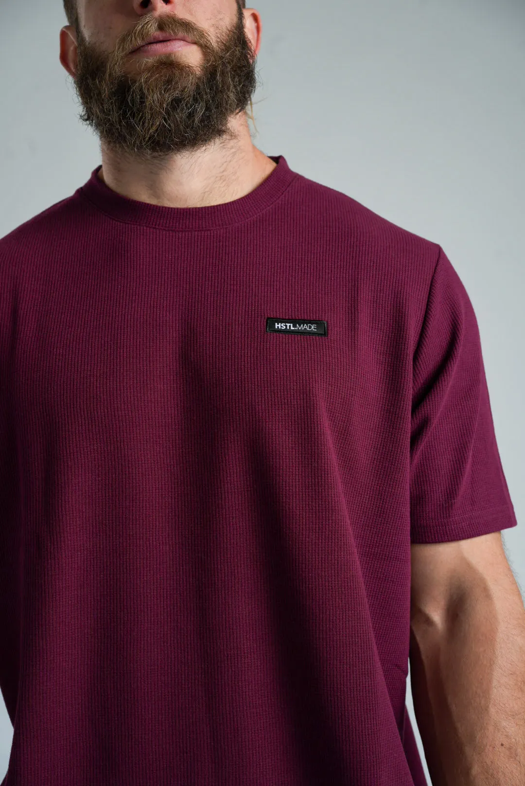 Woven Patch Waffle Tee